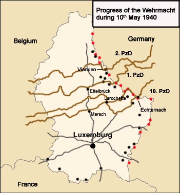 Luxembourg invaded